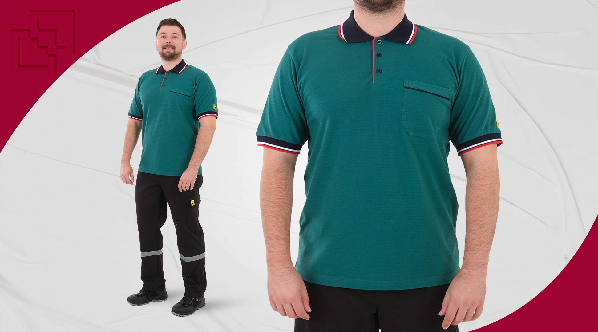 Antistatisches Esd-Polo-Shirt